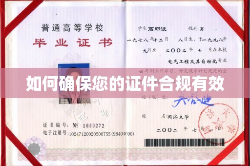 阿拉善盟如何确保您的证件合规有效