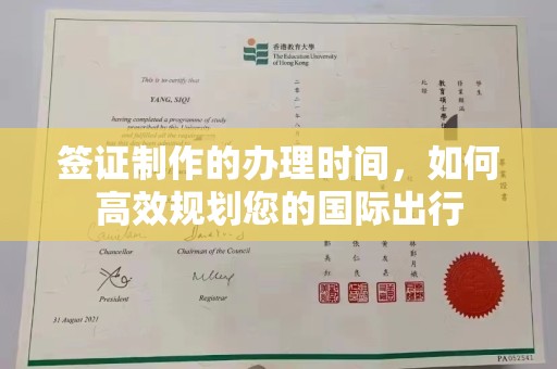 阿拉善盟签证制作的办理时间，如何高效规划您的国际出行