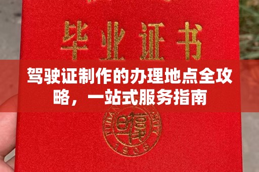 阿拉善盟驾驶证制作的办理地点全攻略，一站式服务指南