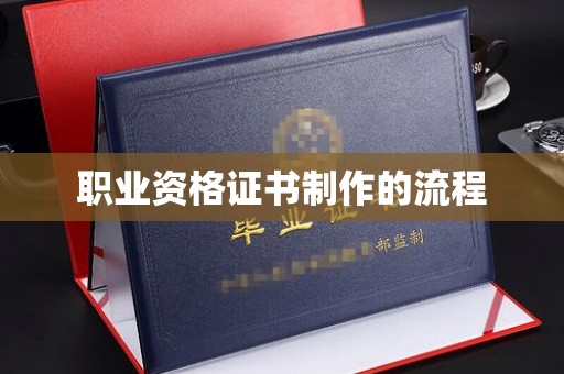 阿拉善盟职业资格证书制作的流程