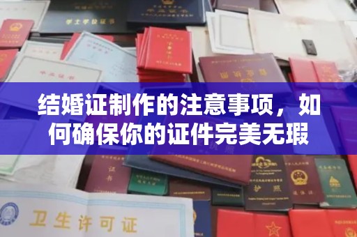 阿拉善盟结婚证制作的注意事项，如何确保你的证件完美无瑕