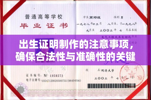阿拉善盟出生证明制作的注意事项，确保合法性与准确性的关键步骤