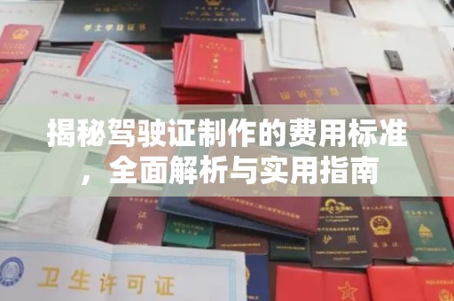 阿拉善盟揭秘驾驶证制作的费用标准，全面解析与实用指南