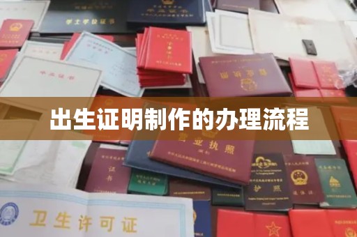 阿拉善盟出生证明制作的办理流程